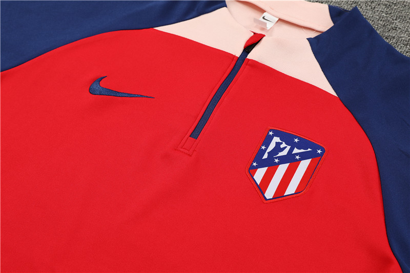 Atletico Madrid 23-24 Kids Long Sleeve Training Set Red - UnitedFutballJersey