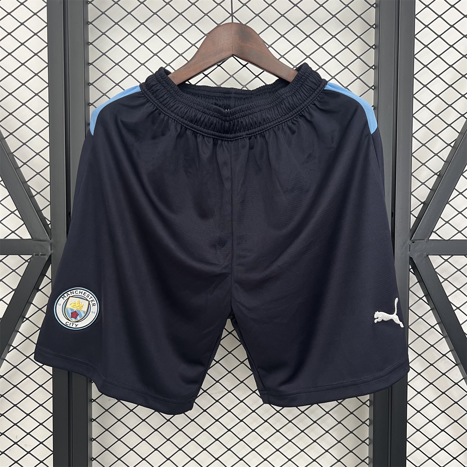 Manchester City 25-26 Deep Blue Shorts - Fans Version - UnitedFutballJersey