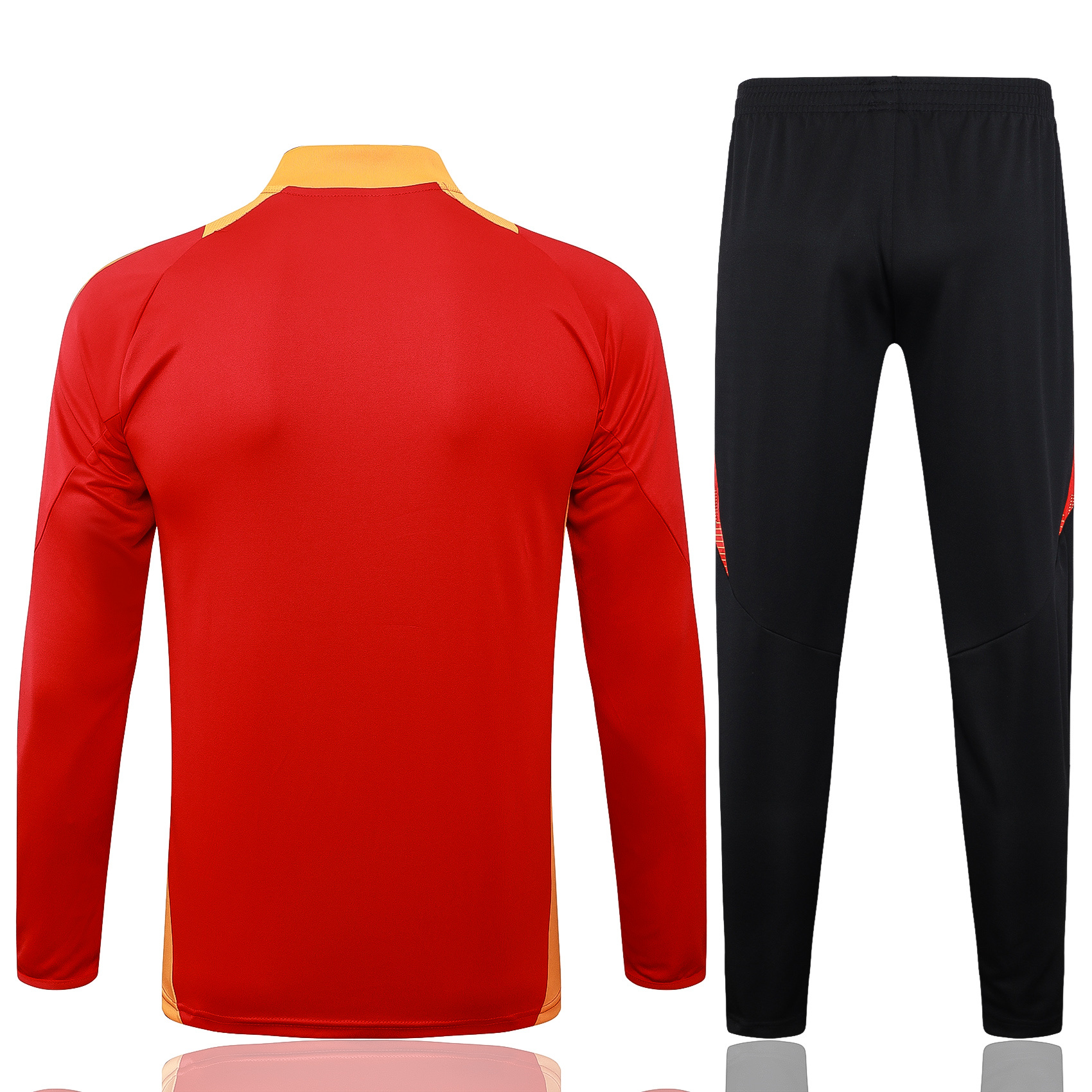 Bayern Munich 24-25 Long Sleeve Training Set with Big Logo - Red - UnitedFutballJersey
