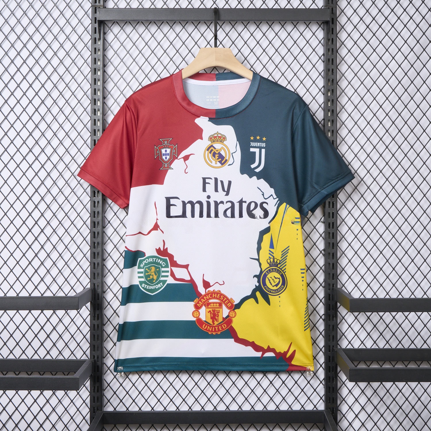 Cristiano Ronaldo Career Commemorative Jersey Real Madrid Juventus Portugal Manchester United Al Nassr Sporting CP - Fans Version - UnitedFutballJersey