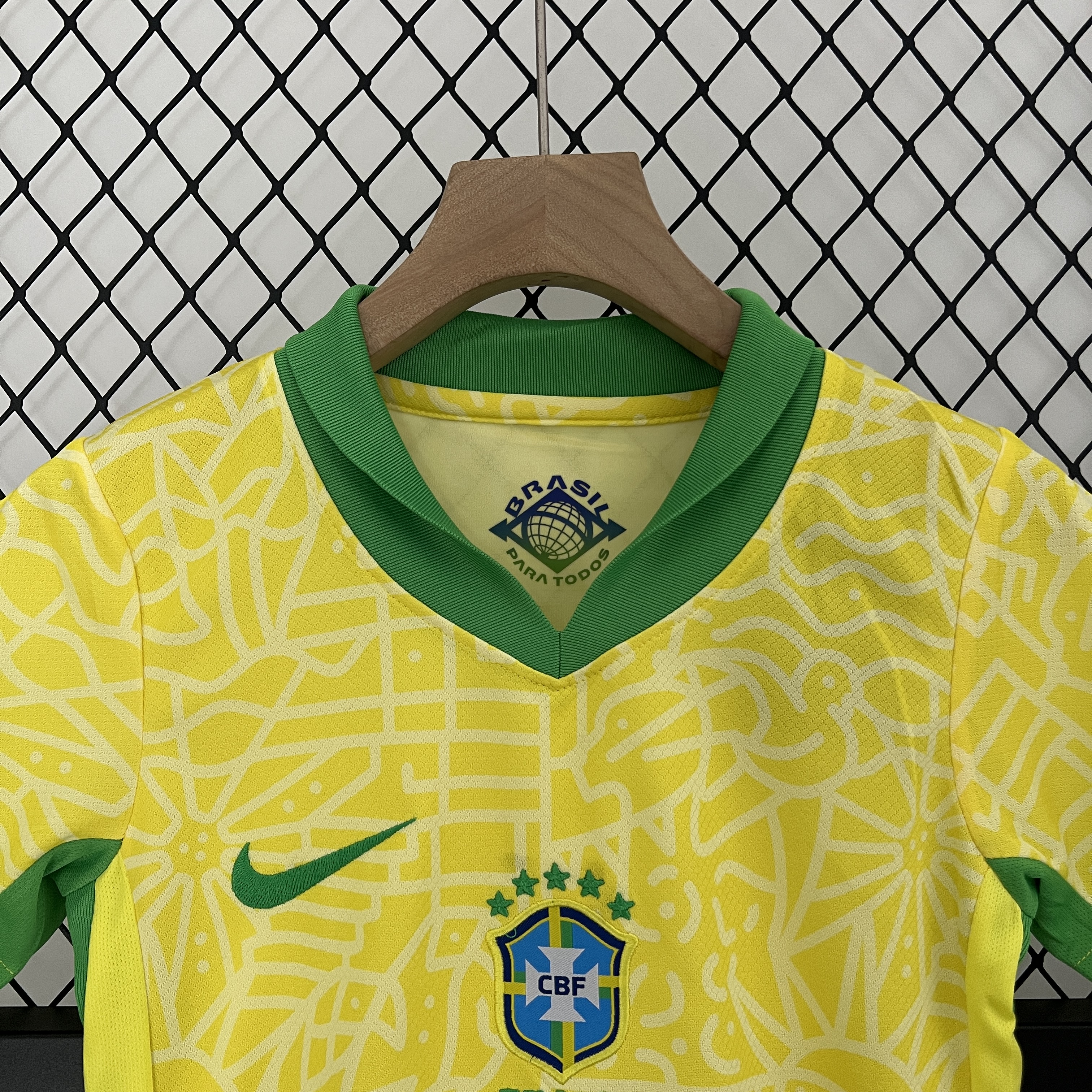 Brazil 2024 Home Stadium Kids Kit - UnitedFutballJersey