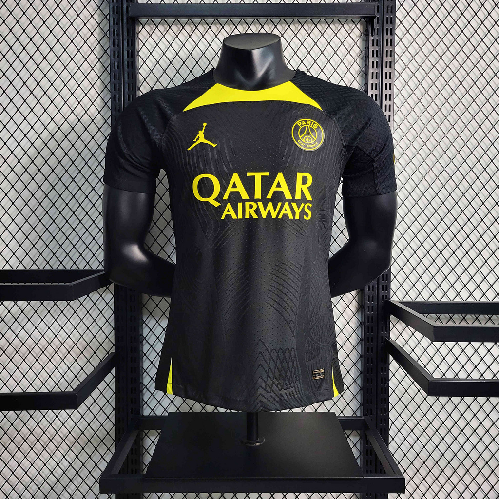 Paris Saint-Germain PSG 23/24 black Training Jersey - Player Version - UnitedFutballJersey