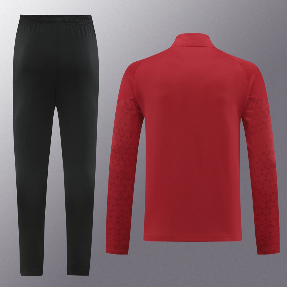 AC Milan 23-24 Jacket Training Tracksuit - Red - UnitedFutballJersey