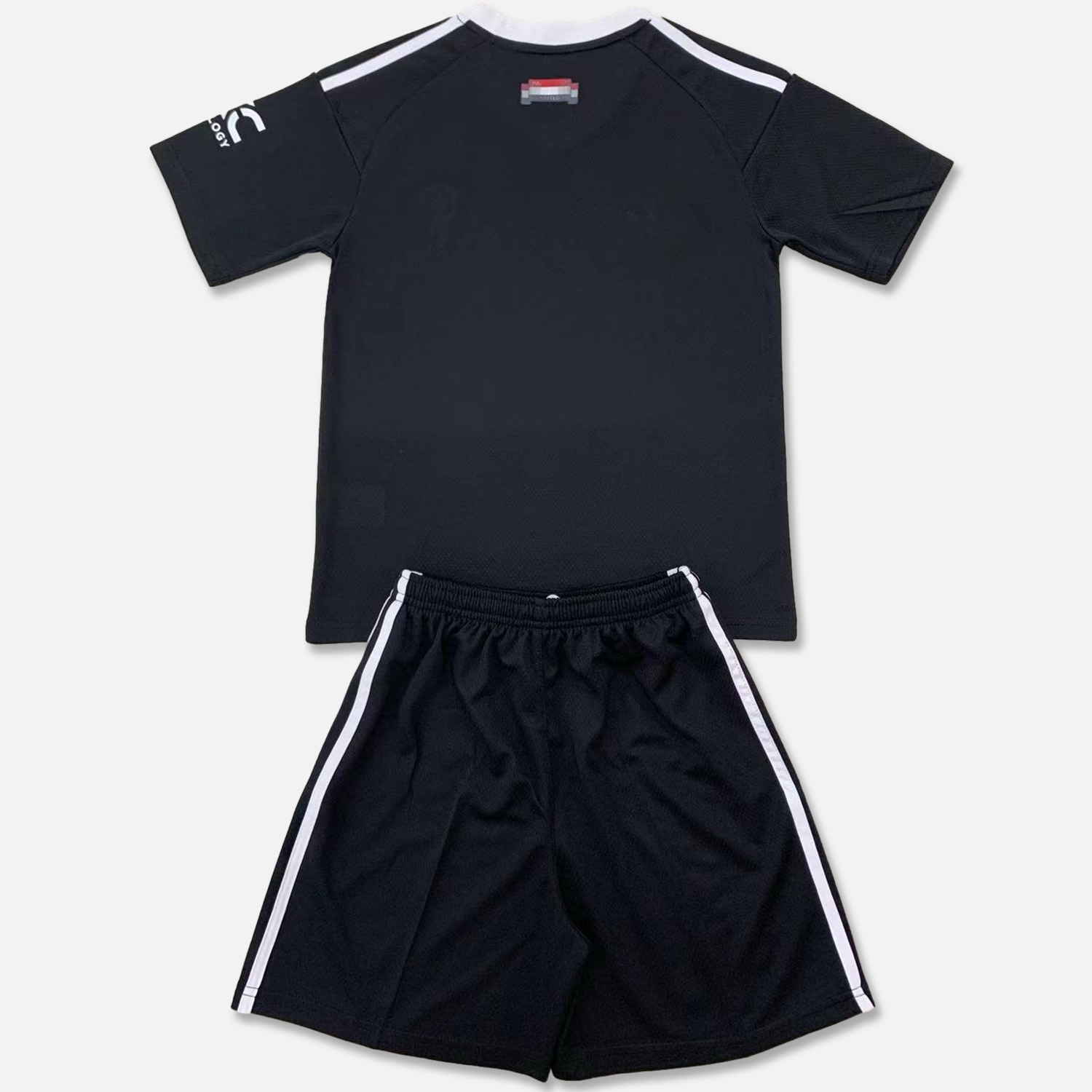 Manchester United 24-25 Black Goalkeeper Kids Kit - UnitedFutballJersey