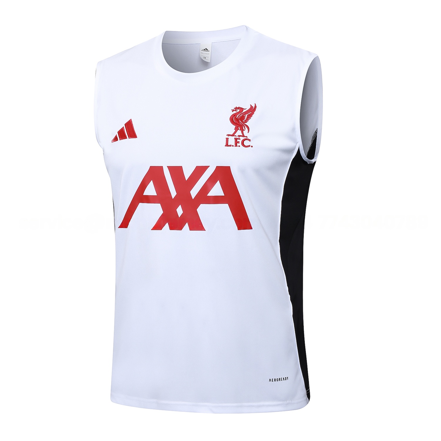 Liver.pool 25-26 Vest Training Set - White Vest & Black Shorts - UnitedFutballJersey