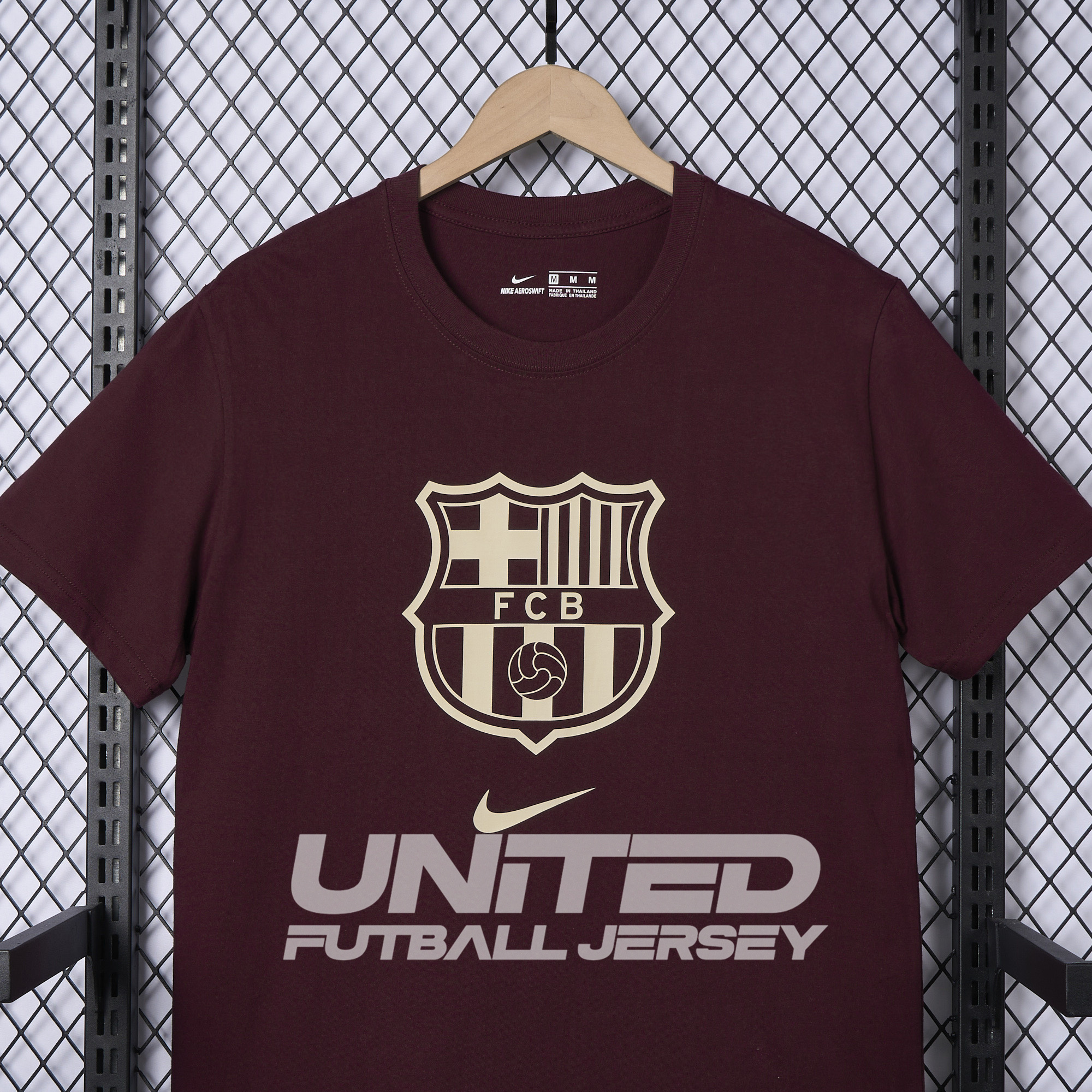 B.A.R.S.A 24-25 Red Big LOGO T-Shirt - UnitedFutballJersey