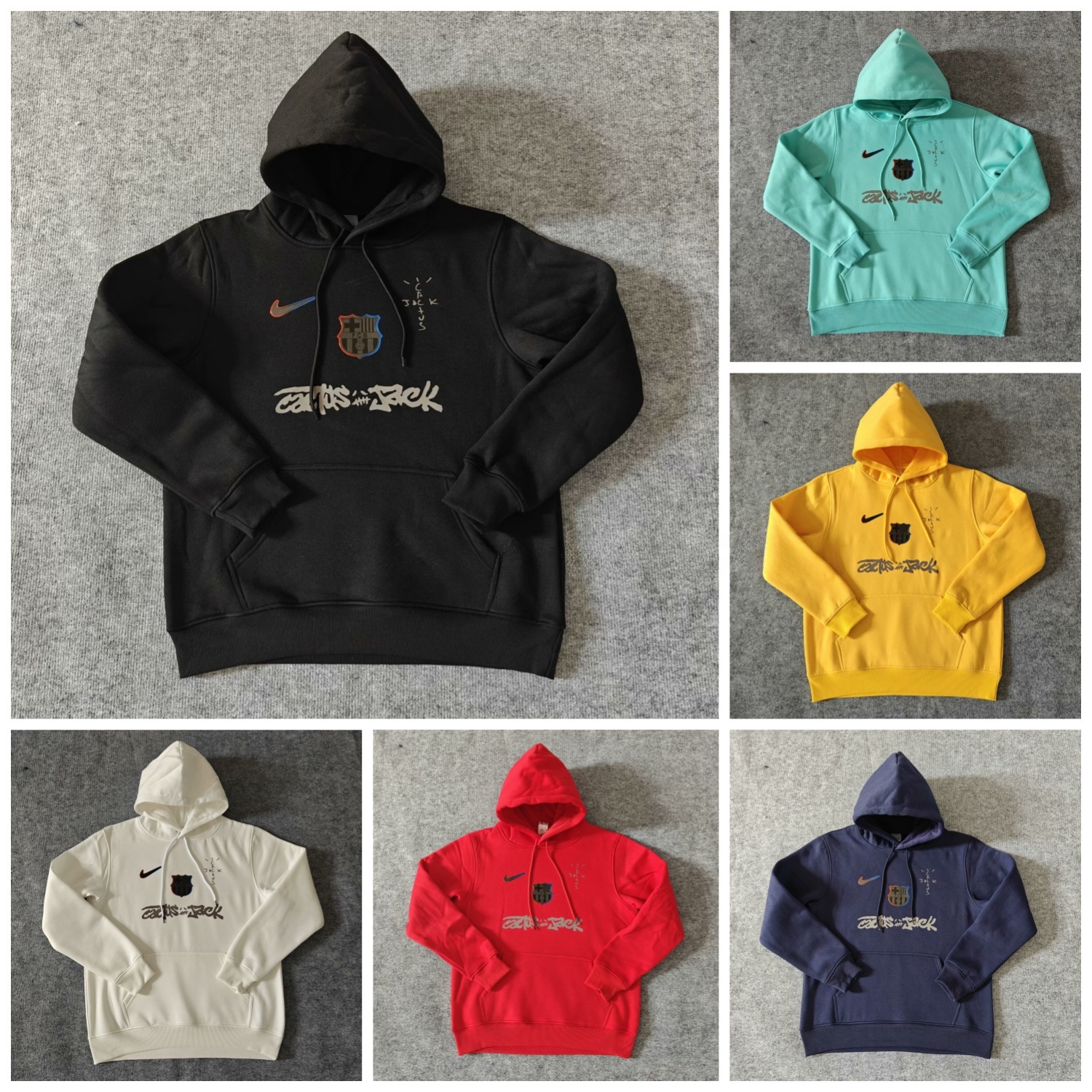 B.A.R.S.A x Travis Scott Team Logo Centered Unisex Pullover Hoodie - UnitedFutballJersey