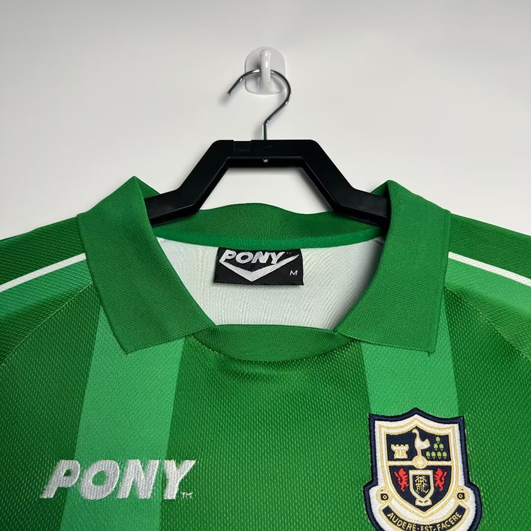 Retro Tottenham Hotspur 1997-99 Green Goalkeeper Long Sleeve Jersey - UnitedFutballJersey