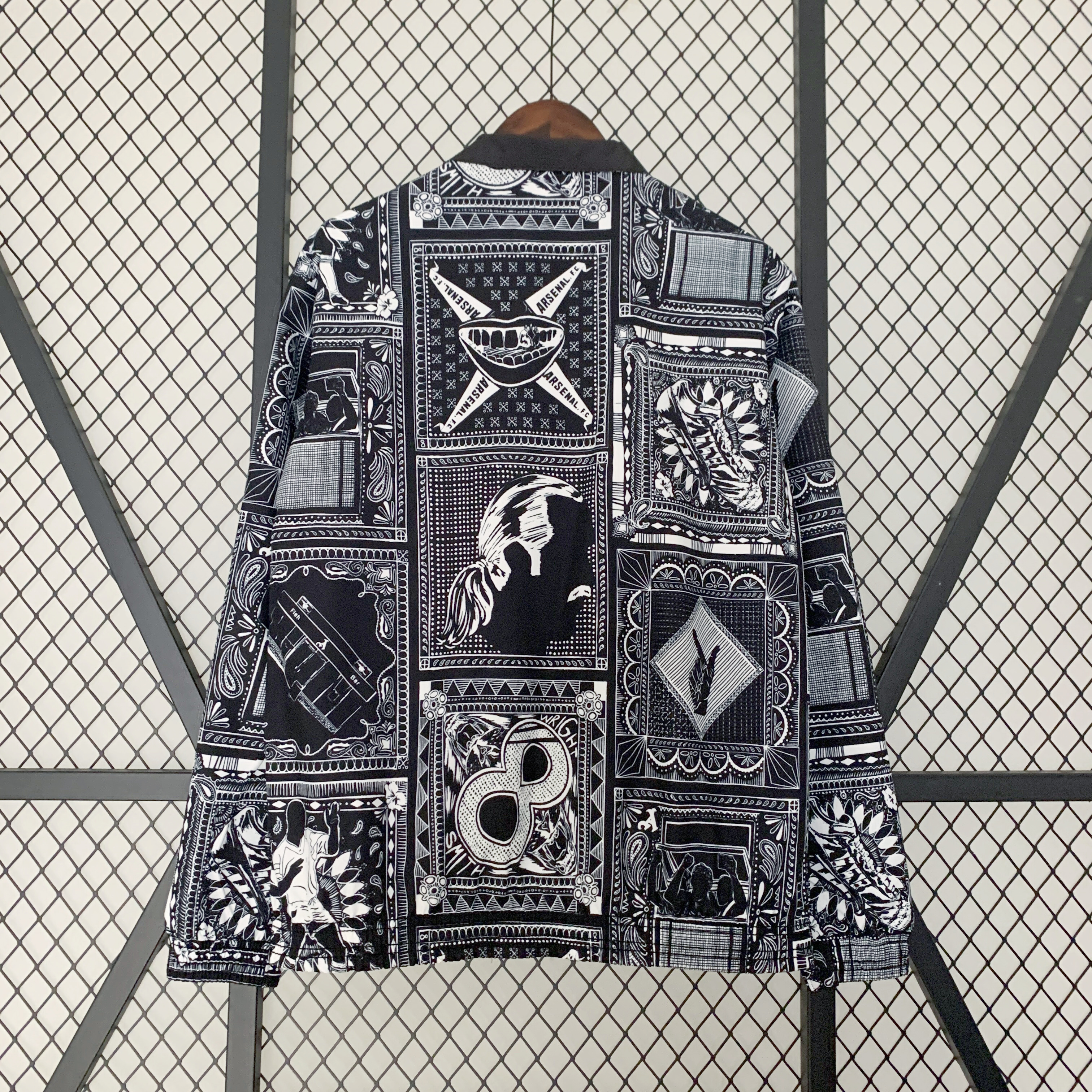 Arsenal x I-a-n.W-r-i-g-h-t Limited Edition 23-24 Player Reversible Windbreaker - UnitedFutballJersey
