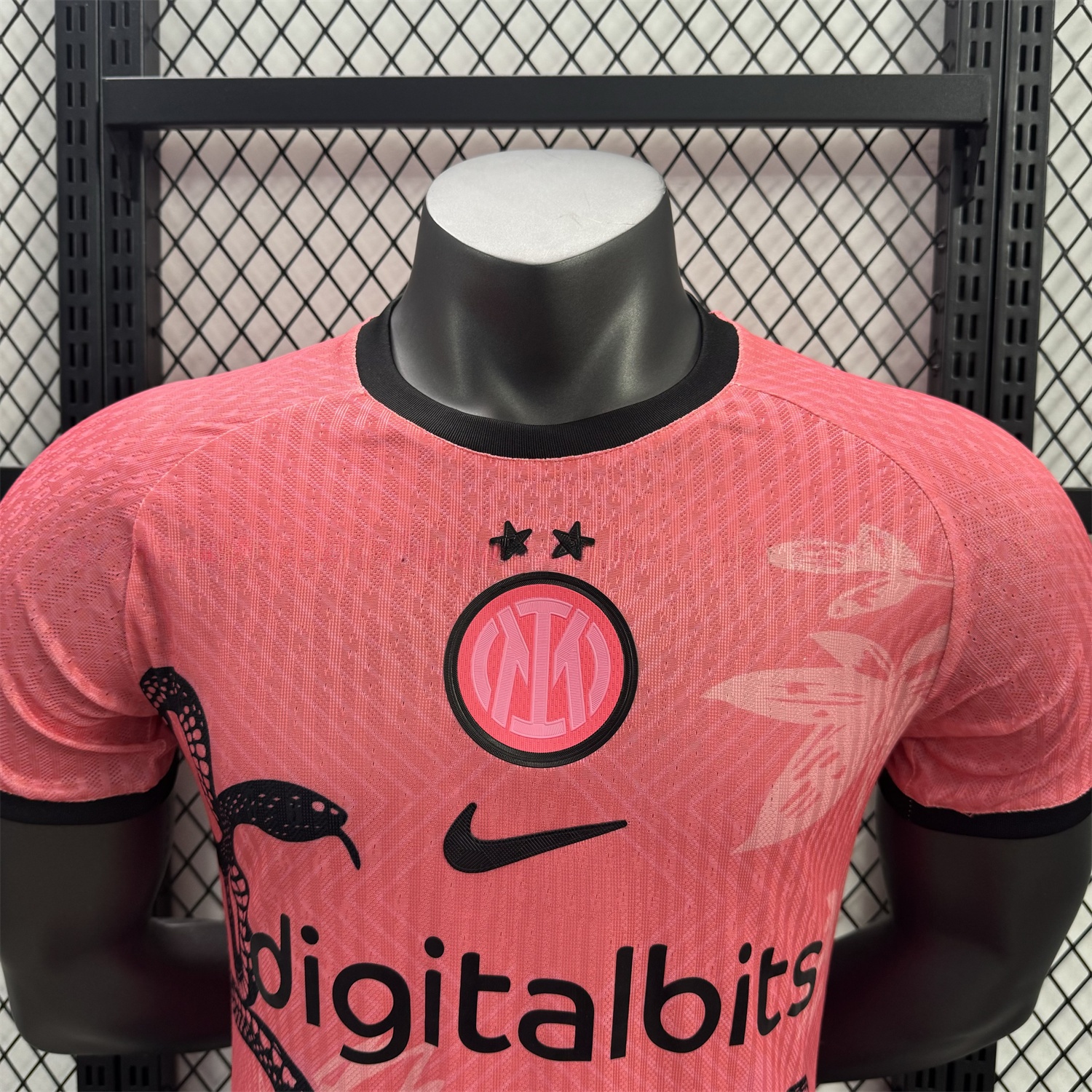 Inter Milan 25-26 Black Snake Special Pink Jersey - Player Version - UnitedFutballJersey