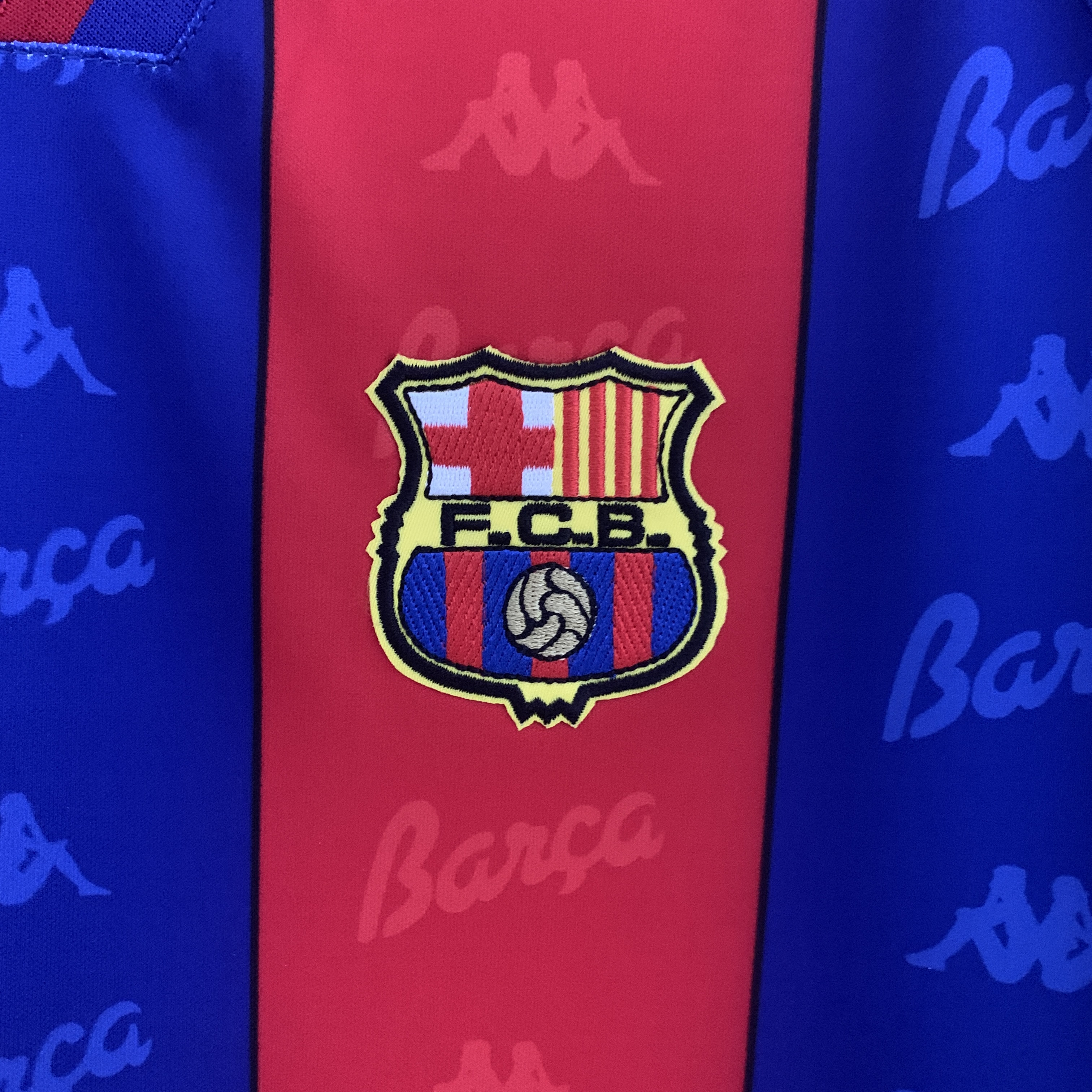 B.A.R.S.A Retro 96-97 Home Stadium Long Sleeve Jersey - UnitedFutballJersey
