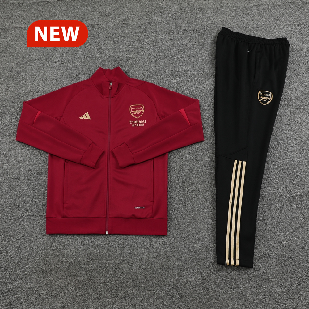 Arsenal 23-24 Jacket Training Tracksuit - Deep Red - UnitedFutballJersey