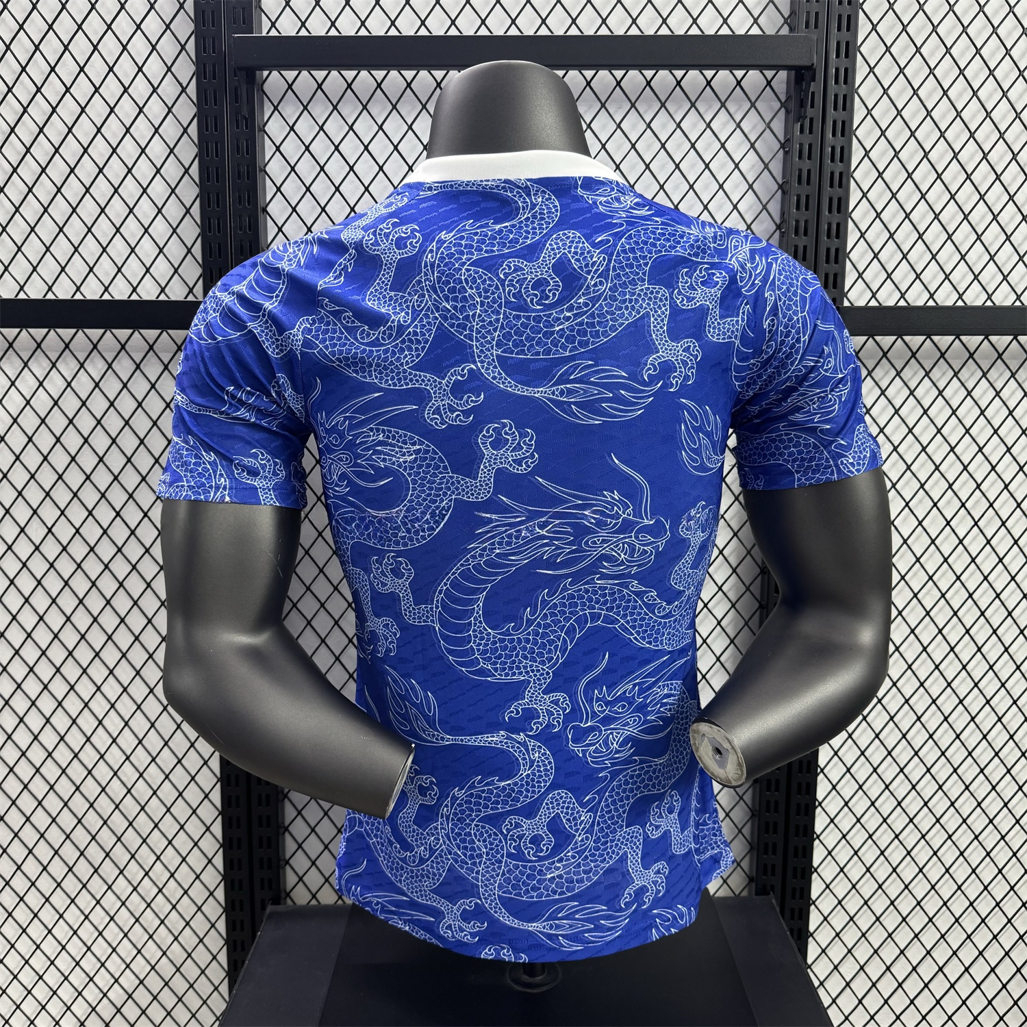 Japan 25-26 White Dragon Pattern Blue Special Jersey - Player Version - UnitedFutballJersey