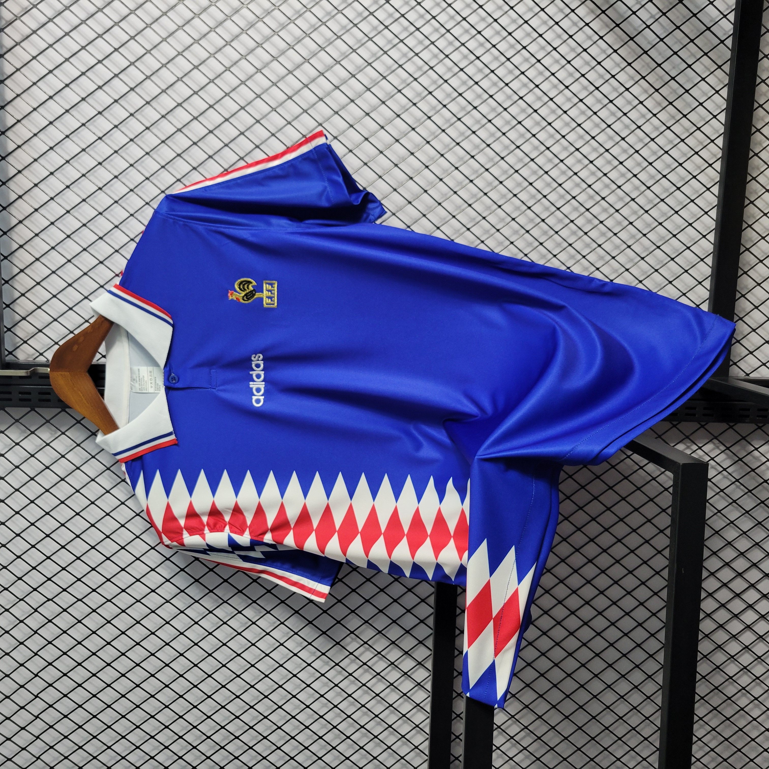 Retro France 1994 Home Stadium Jersey - UnitedFutballJersey