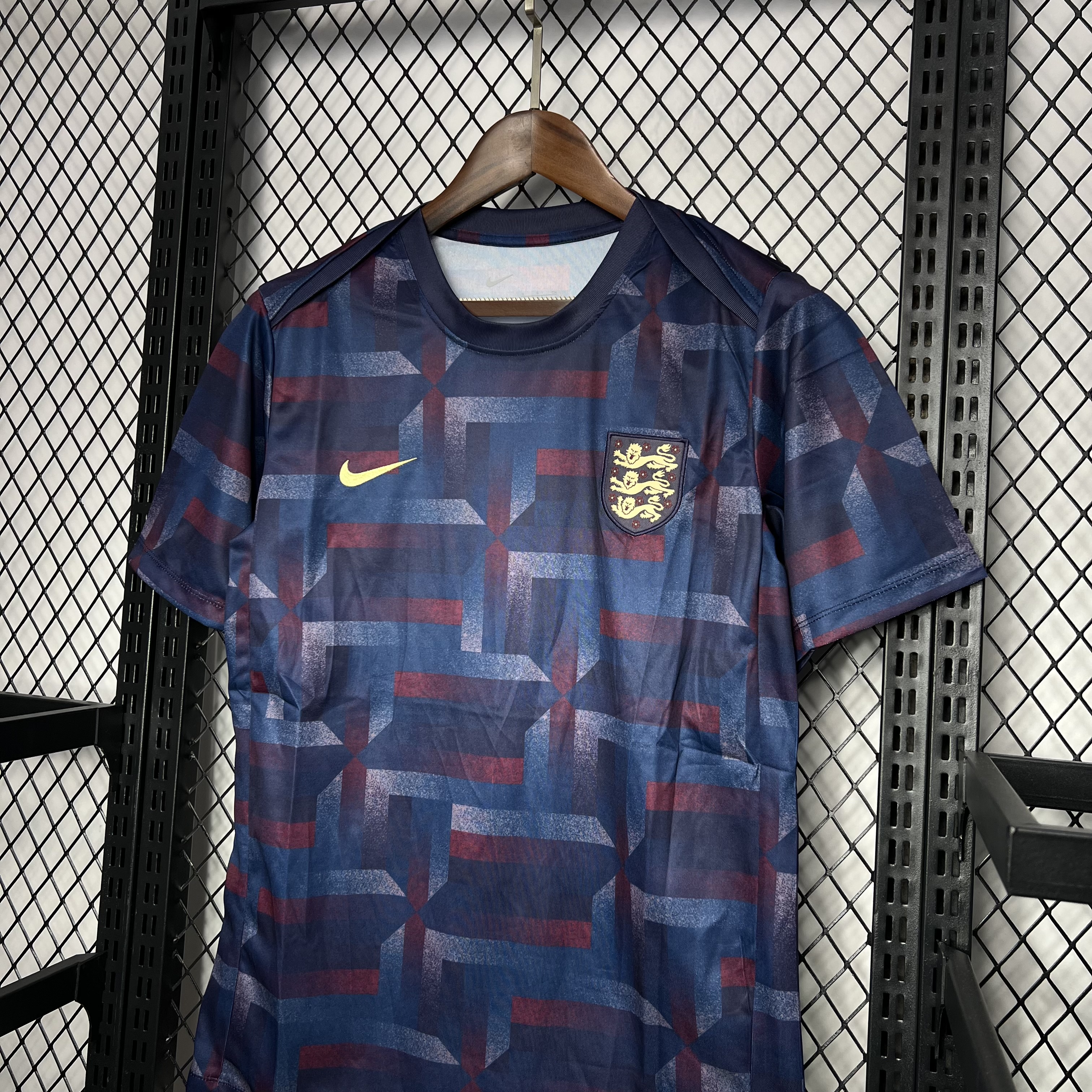 England 2024 Pre-match Training Jersey - Fans Version - UnitedFutballJersey