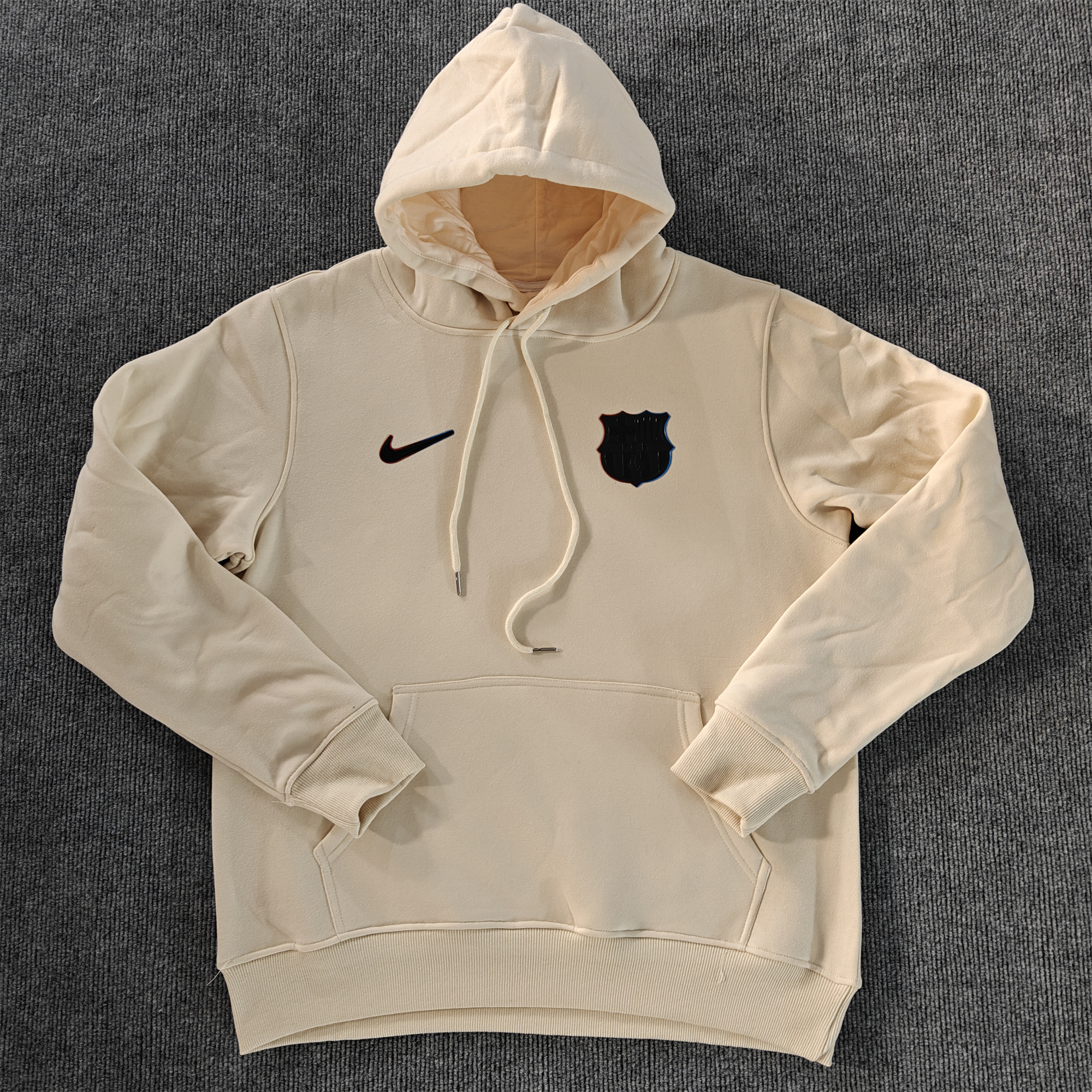 B.A.R.S.A 24-25 Black Team Badge Hoodie - Light Yellow - UnitedFutballJersey