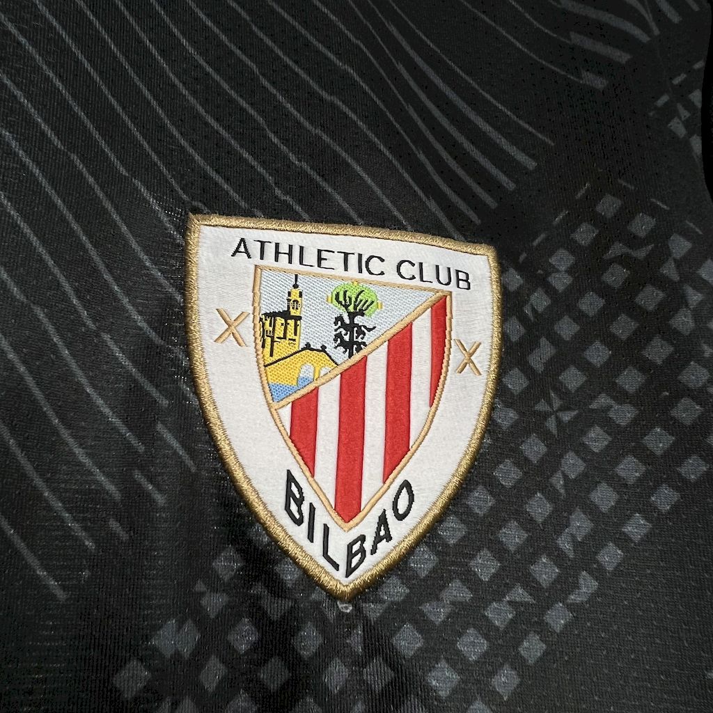 Athletic Bilbao 24-25 Black Goalkeeper Jersey - Fans Version - UnitedFutballJersey