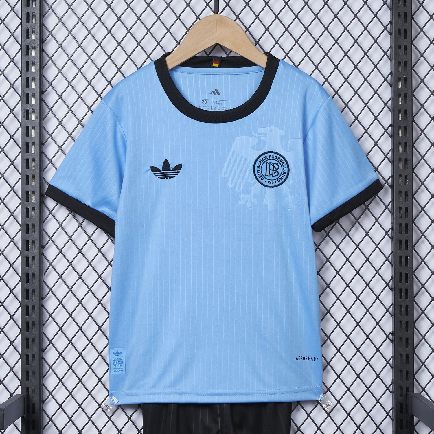 Germany 2025 125-Year Anniversary Blue Goalkeeper Kids Kit - UnitedFutballJersey