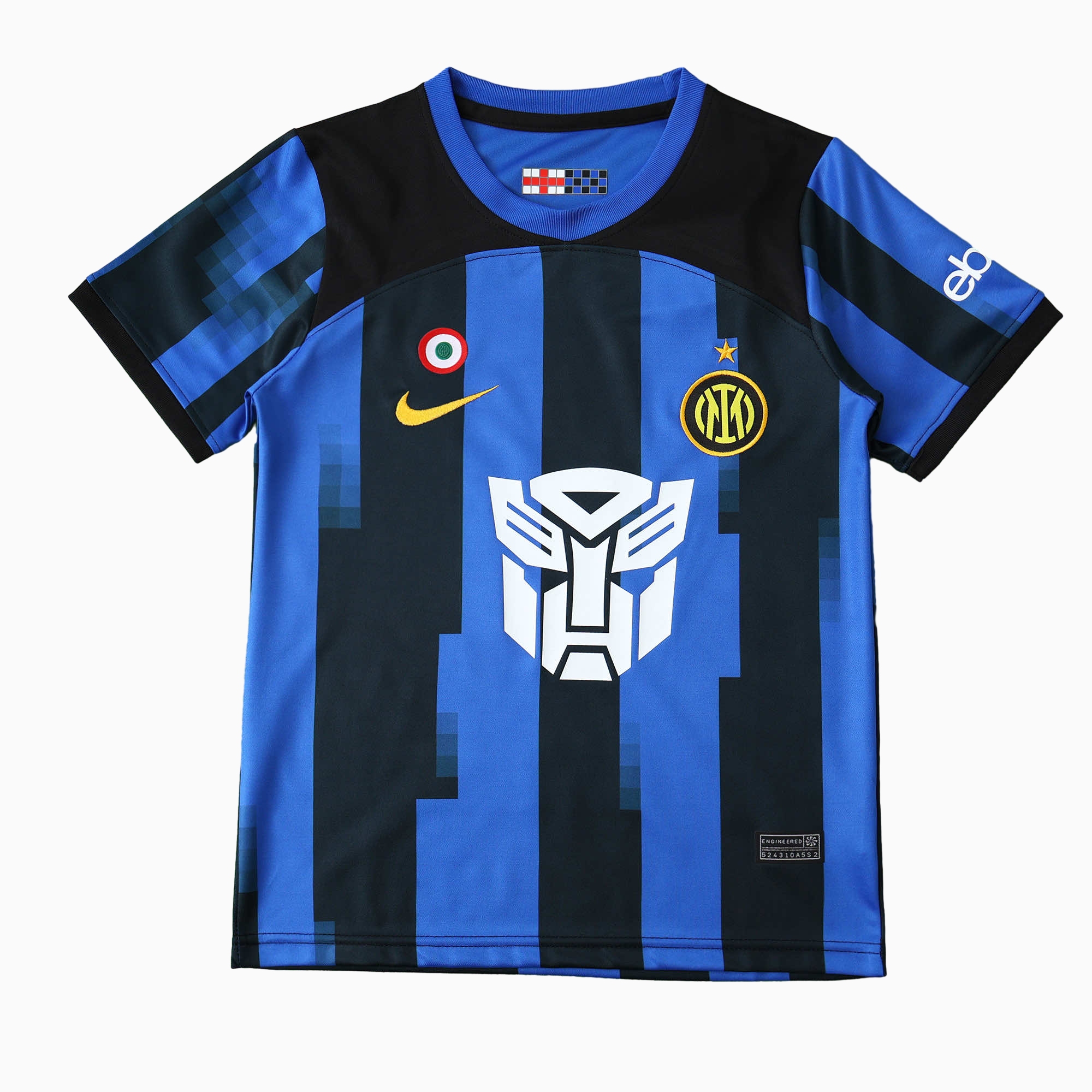 Inter Milan 23-24 Home Stadium Transformers Edition Kids Kit - UnitedFutballJersey