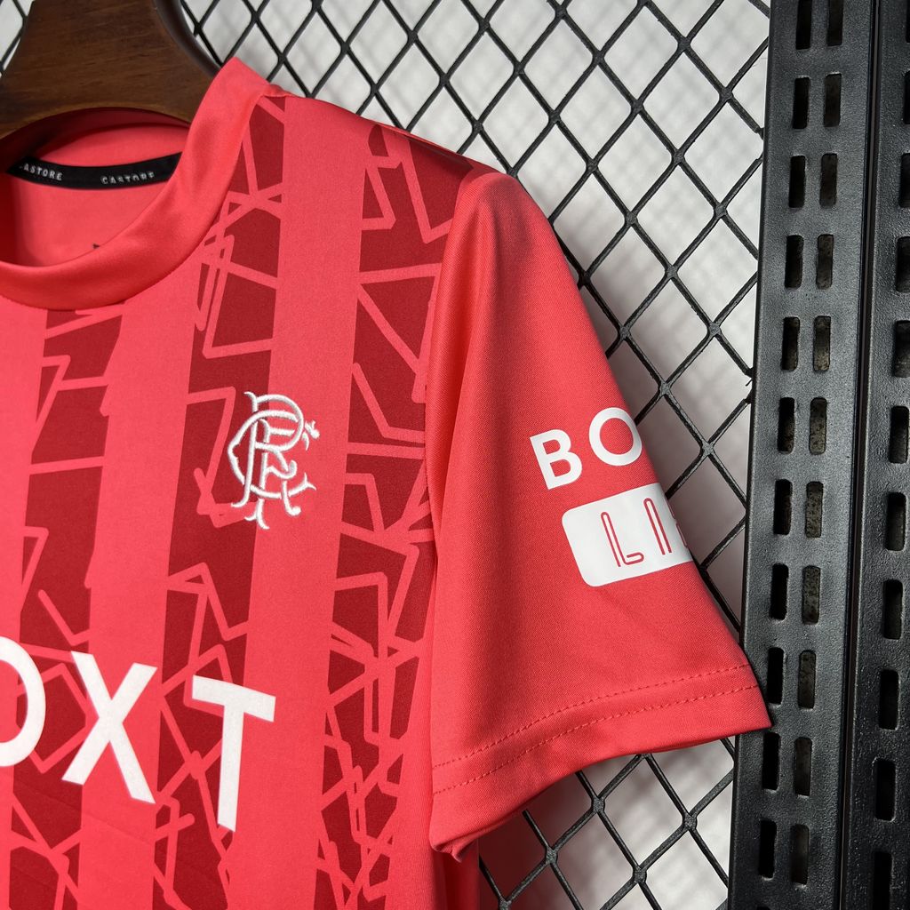 Glasgow Rangers 24-25 Red Goalkeeper Kids Kit - UnitedFutballJersey