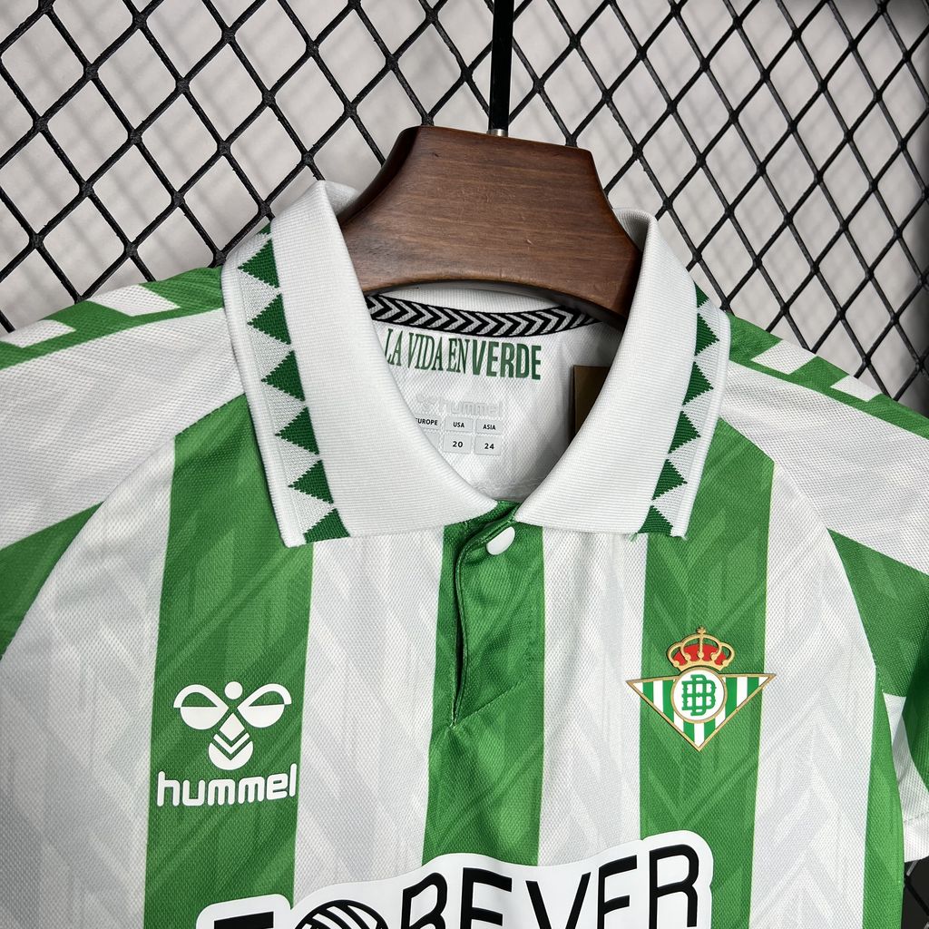 Real Betis 24-25 Home Stadium Kids Kit - UnitedFutballJersey
