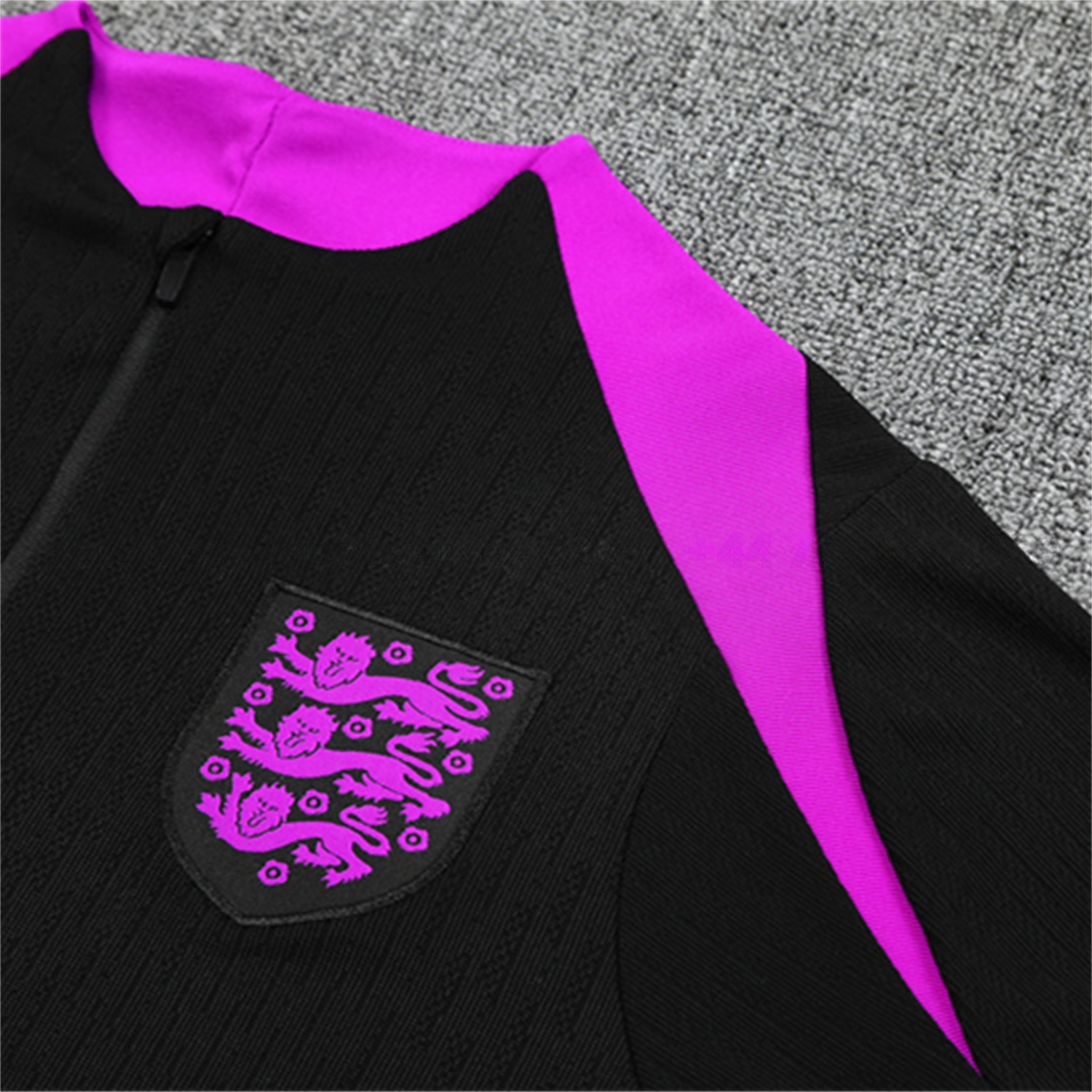 England 25-26 Long Sleeve Training Set - Player Version - Black Top and Pants - UnitedFutballJersey