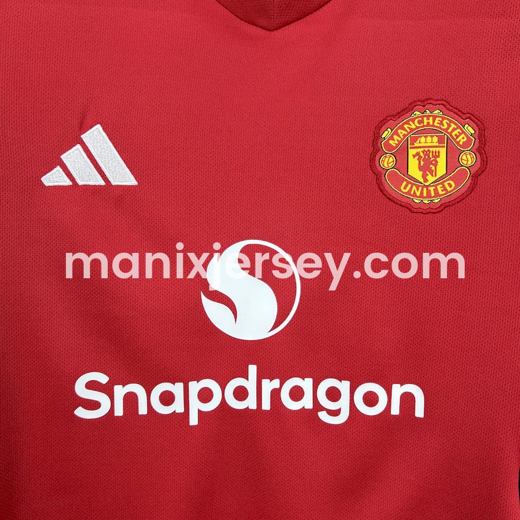 Manchester United 25-26 Home Kids Kit - UnitedFutballJersey