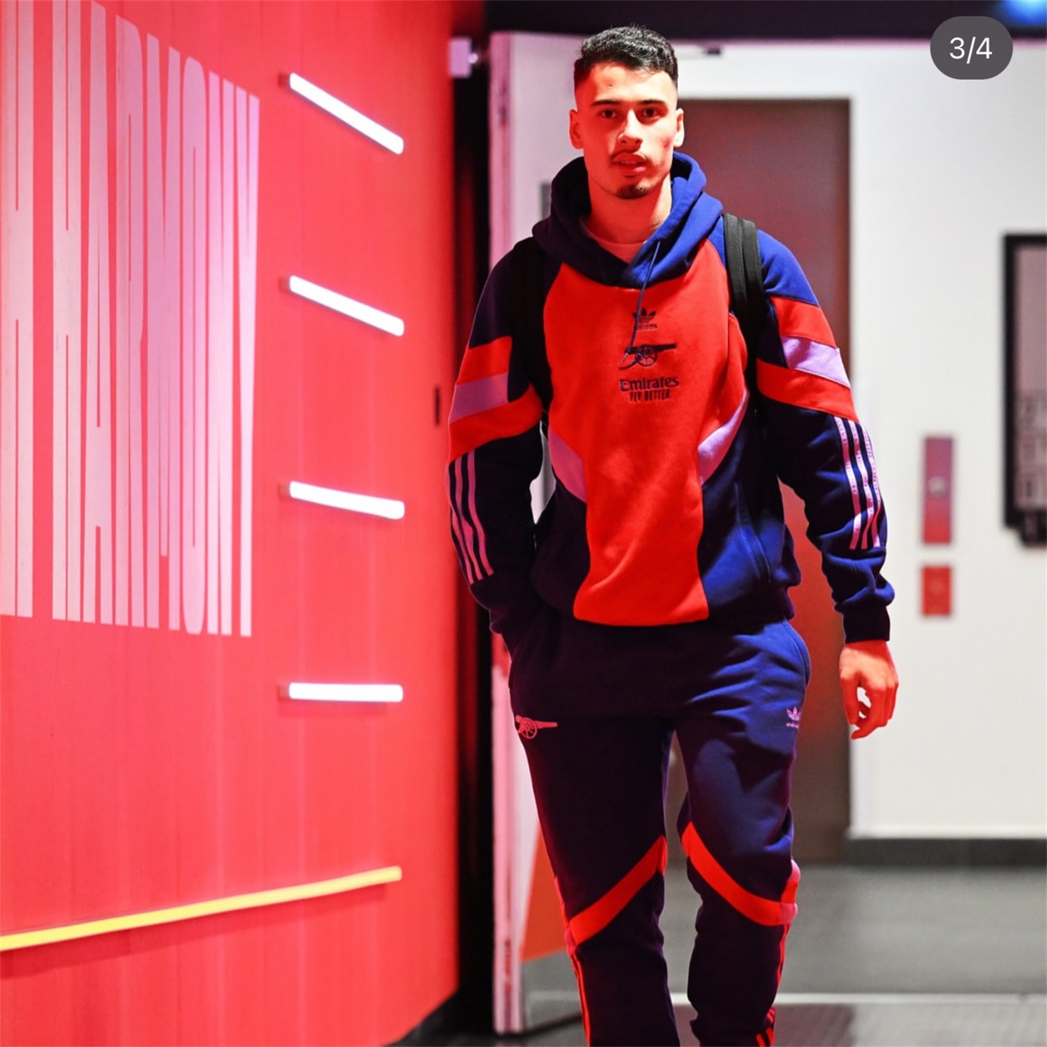 Arsenal 2025 Fleece-Lined Training Hoodie Set - Purple & Red Hoodie + Pants - UnitedFutballJersey