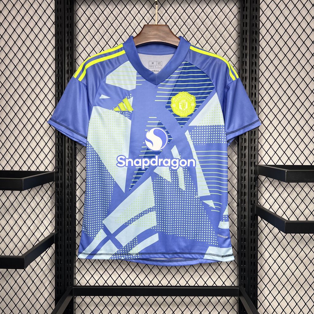Manchester United 24-25 Blue Goalkeeper Jersey - Fans Version - UnitedFutballJersey