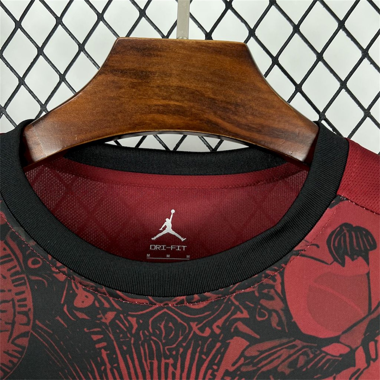 Brazil 25-26 Jordan Black Jesus Statue Red Special Jersey - Fans Version - UnitedFutballJersey
