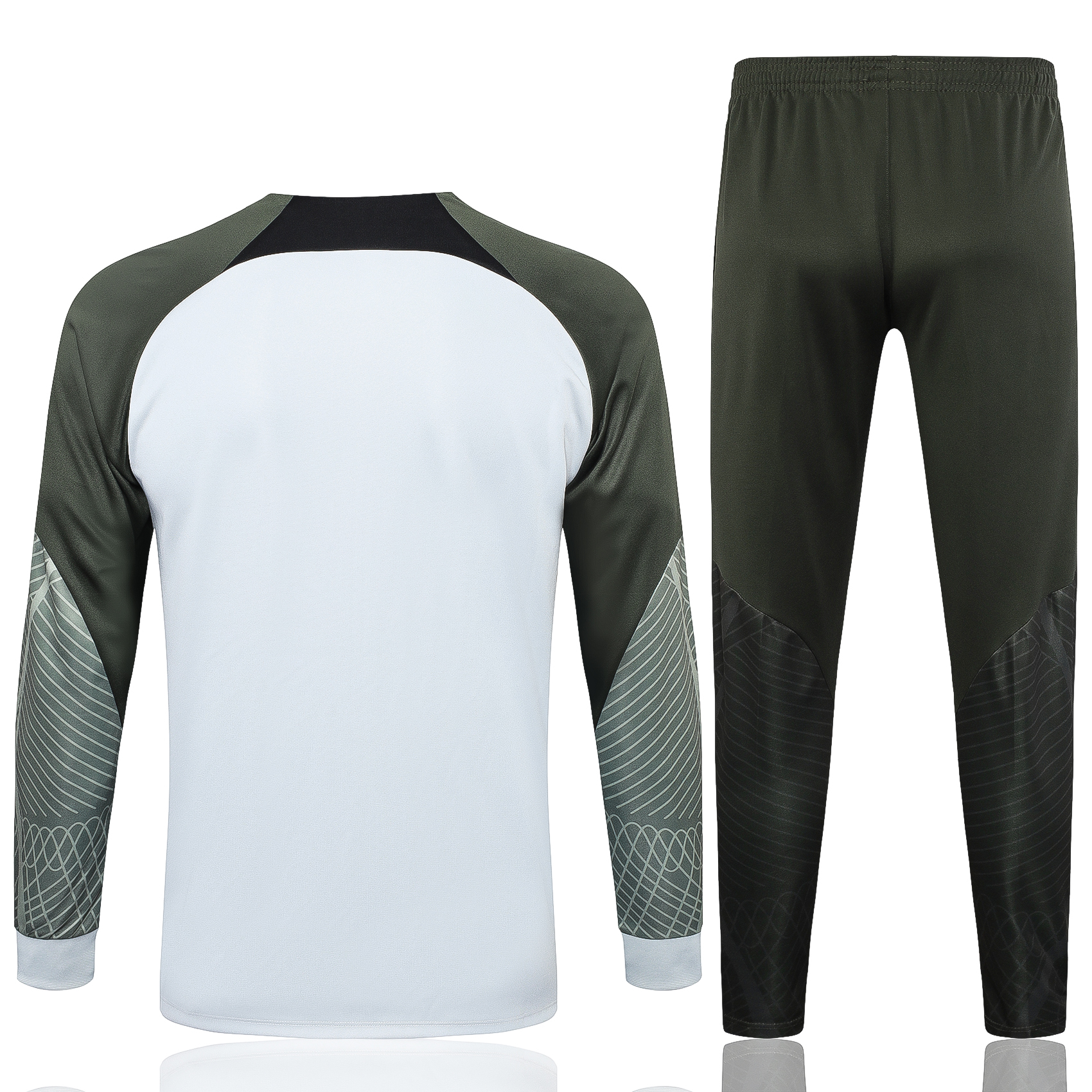 B.A.R.S.A 23-24 Jacket Training Tracksuit - Light Grey - UnitedFutballJersey