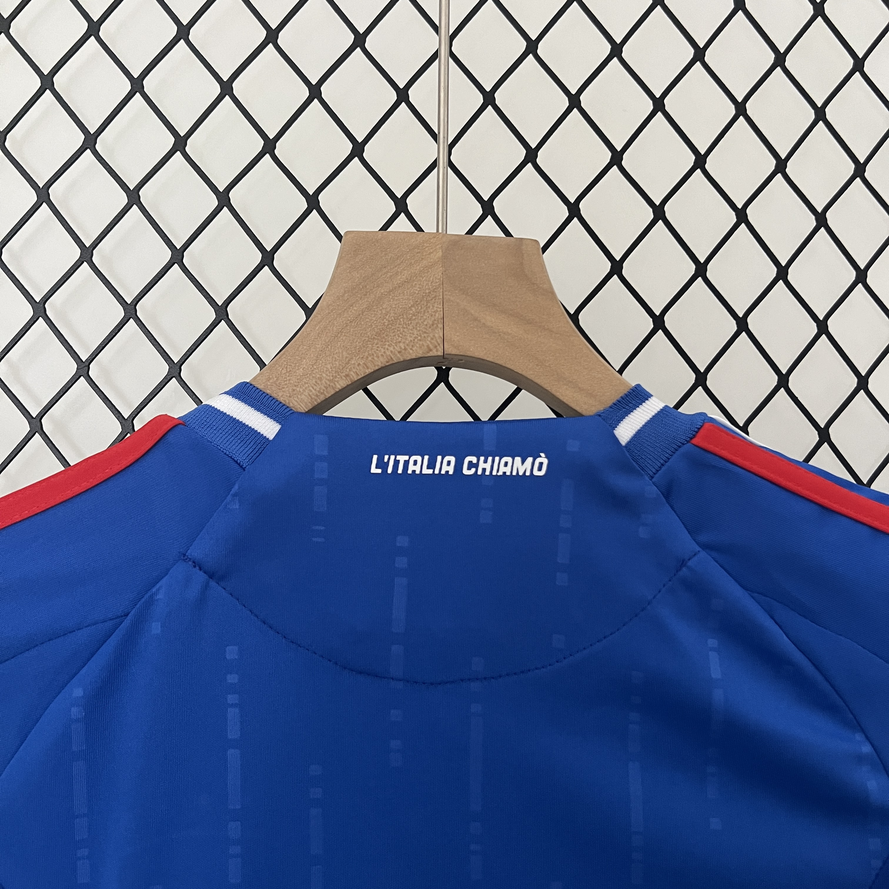 Italy 2024 Home Stadium Kids Kit - UnitedFutballJersey