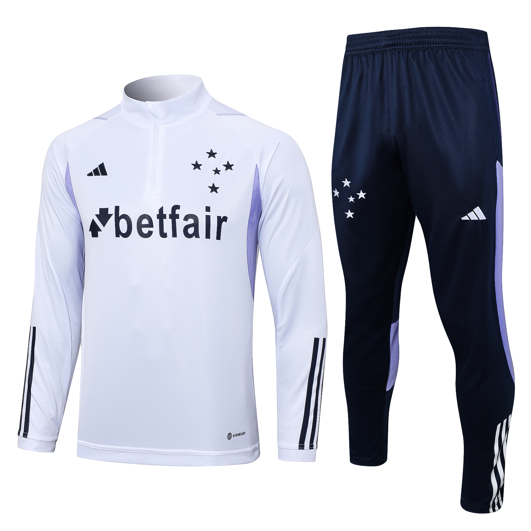 Cruzeiro Esporte Clube 23-24 Long Sleeve Training Set -White - UnitedFutballJersey