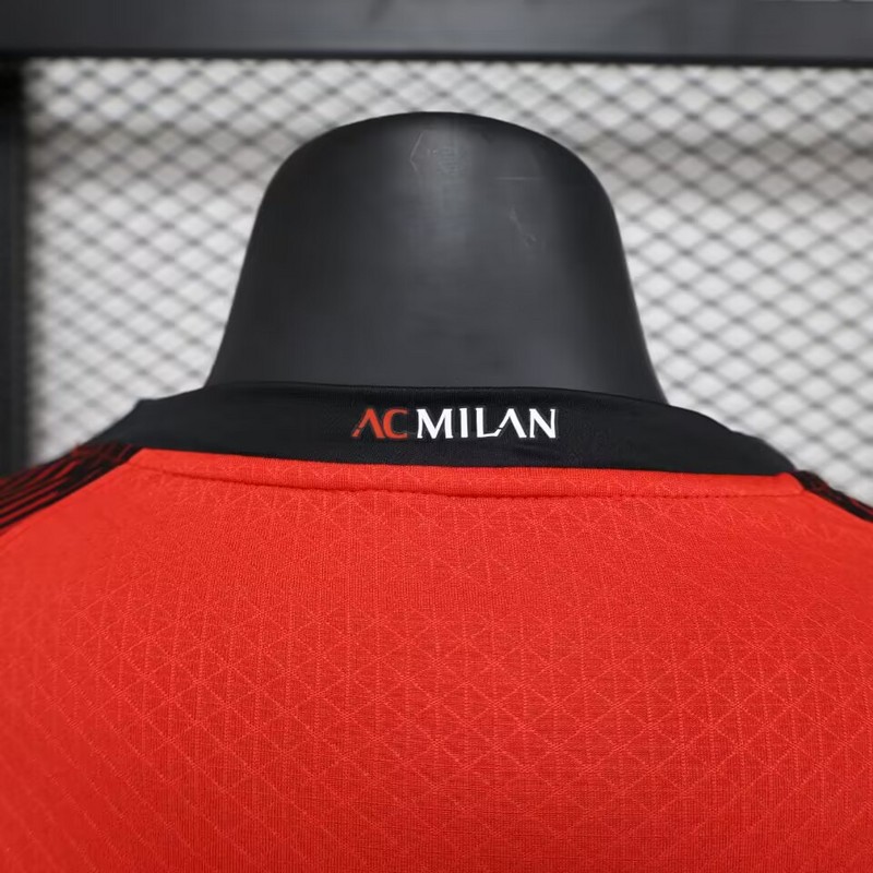 AC Milan 23-24 Home Long Sleeve Jersey - Player Version - UnitedFutballJersey