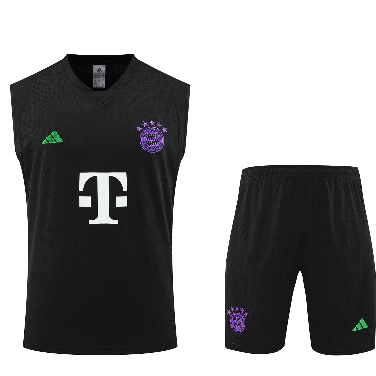 23-24 Bayern Munich Black Training Vest Suit - UnitedFutballJersey