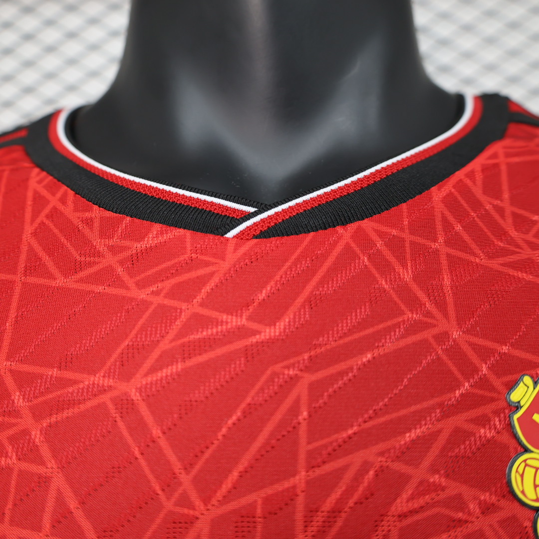 Manchester United 23-24 Home Long Sleeve Jersey - Player Version - UnitedFutballJersey
