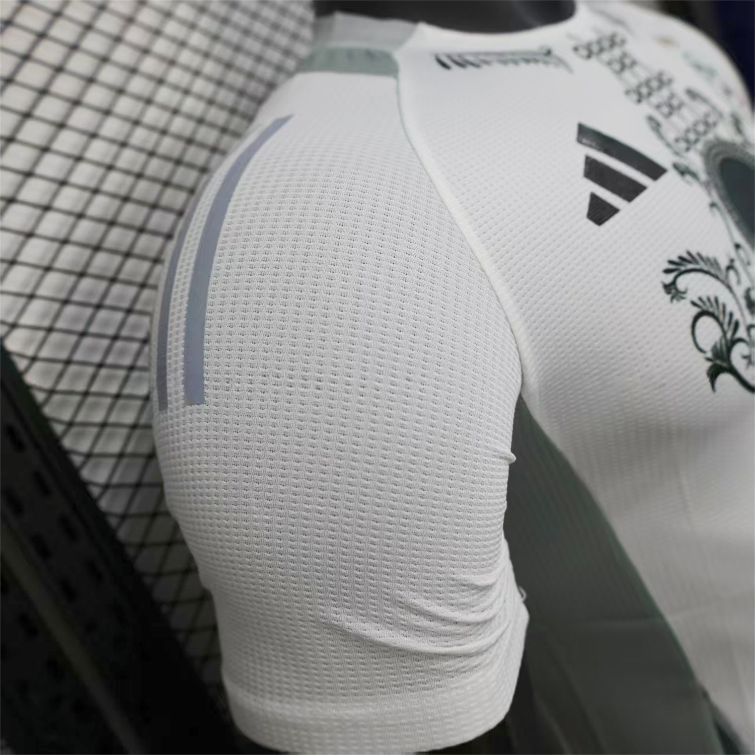 Algeria 25-26 Grey Plant White Special Jersey - Player Version - UnitedFutballJersey