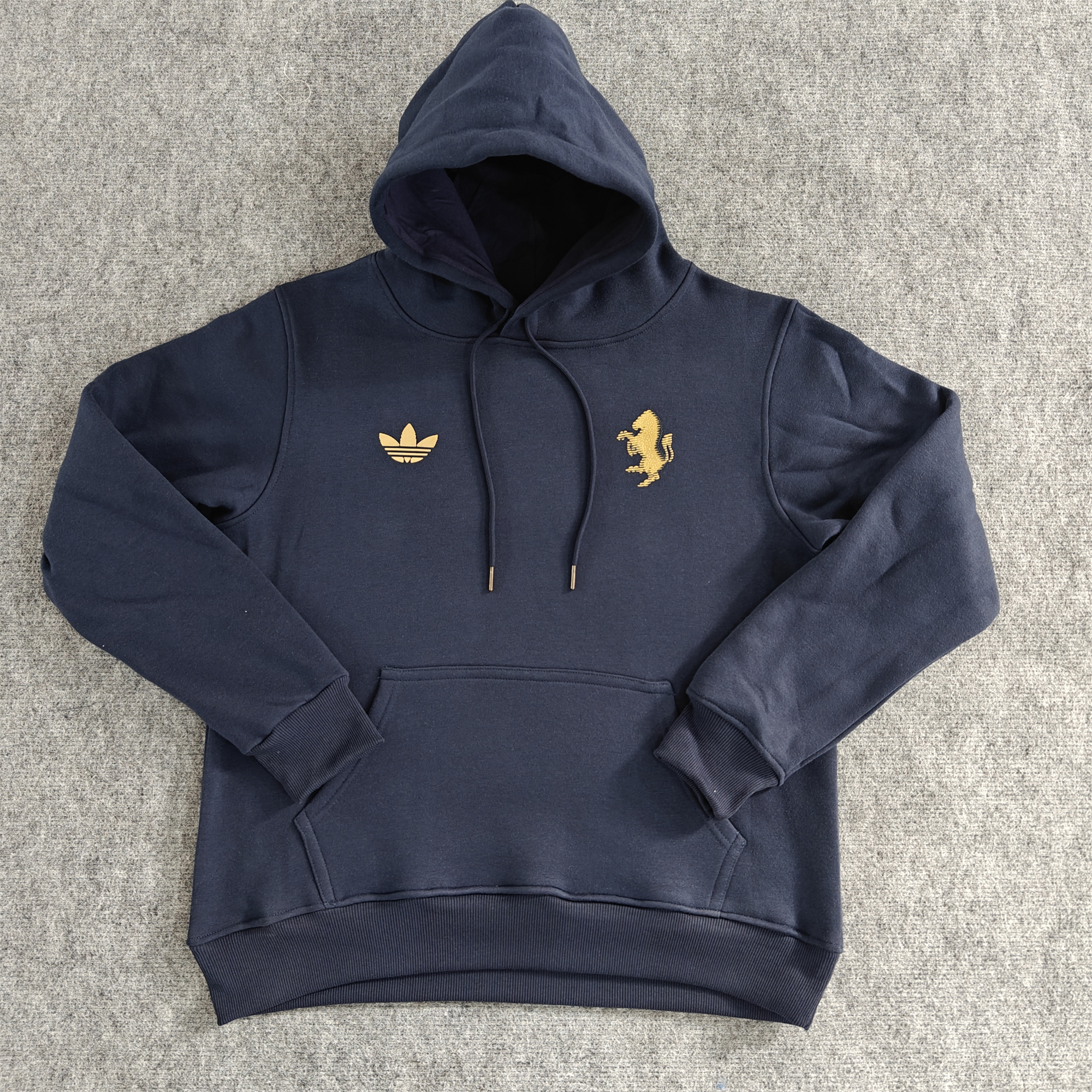 Juventus 24-25 Vintage Style Hoodie - Deep Blue - UnitedFutballJersey
