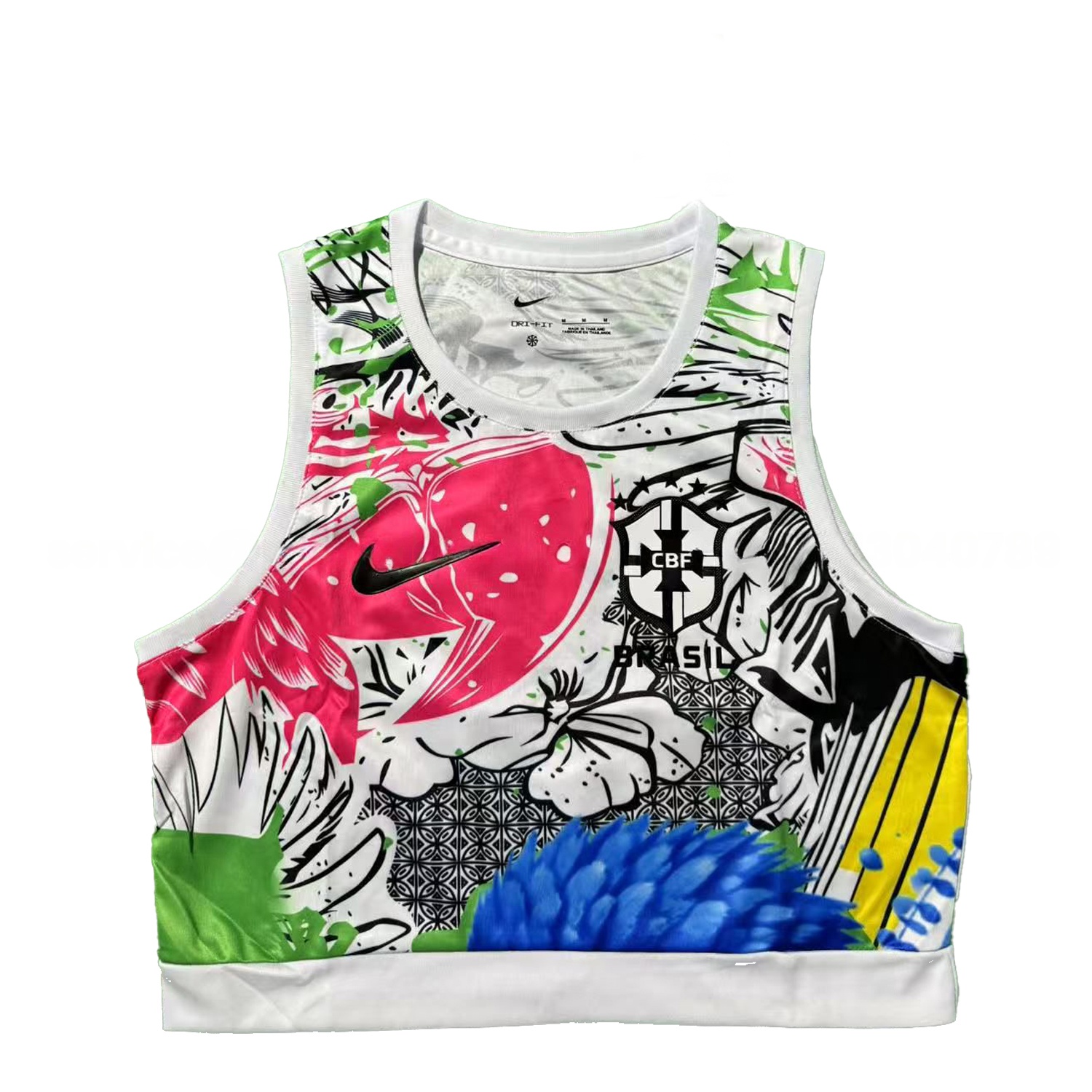 Women's Brazil 25-26 Red Parrot Yoga Vest - UnitedFutballJersey