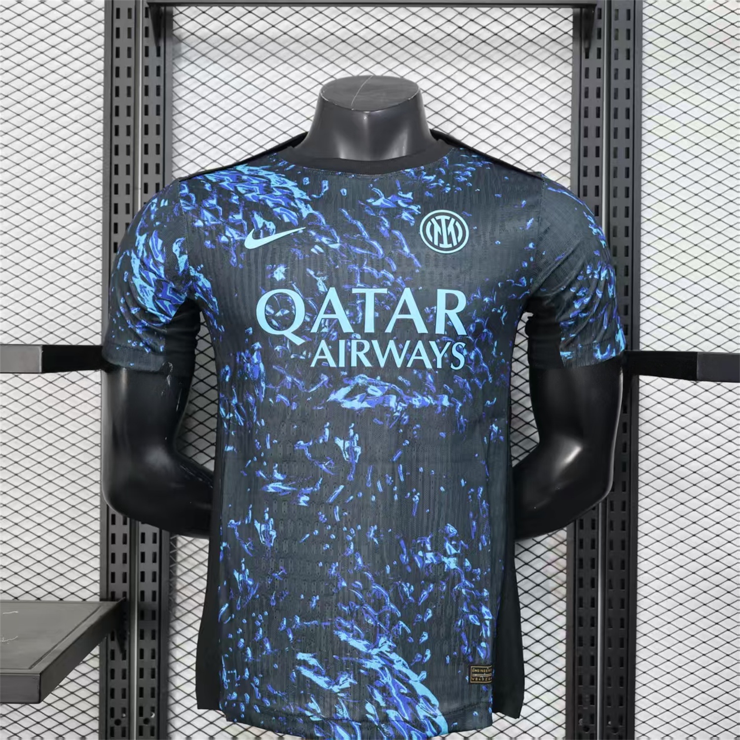Inter Milan 25-26 Pre-Match Training Jersey Black Blue - Player Version - UnitedFutballJersey