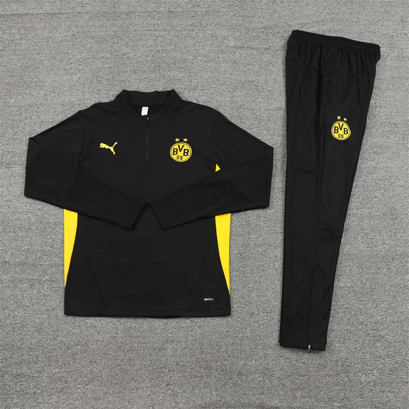 Dortmund 24-25 Long Sleeve Training Set - Black - UnitedFutballJersey