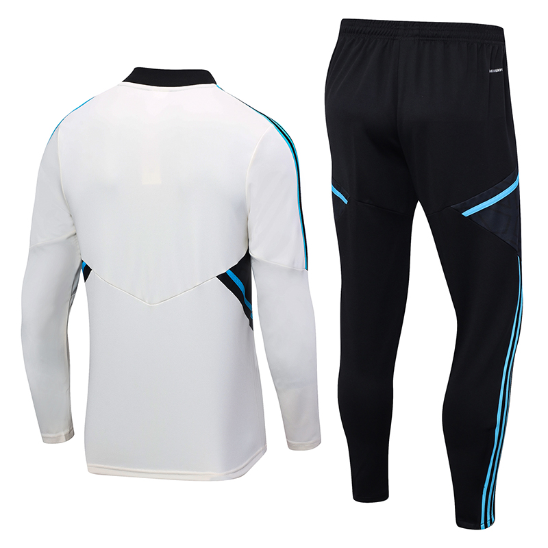 Manchester United 23-24 Kids Long Sleeve Training Set Off-White - UnitedFutballJersey