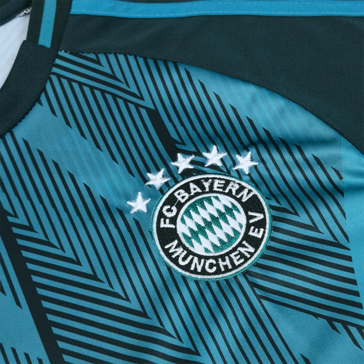 Bayern Munich 25-26 Deep Green Blue Lines Special Edition Jersey - Fans Version - UnitedFutballJersey