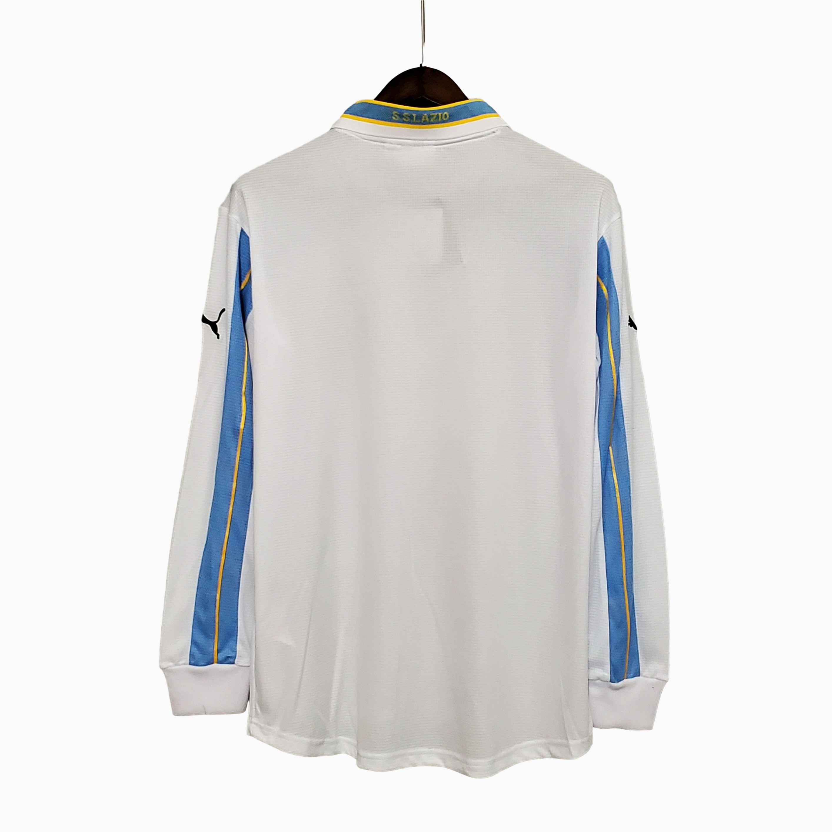 Retro Lazio 1999-00 Centenary Home Stadium Long sleeve Jersey - UnitedFutballJersey