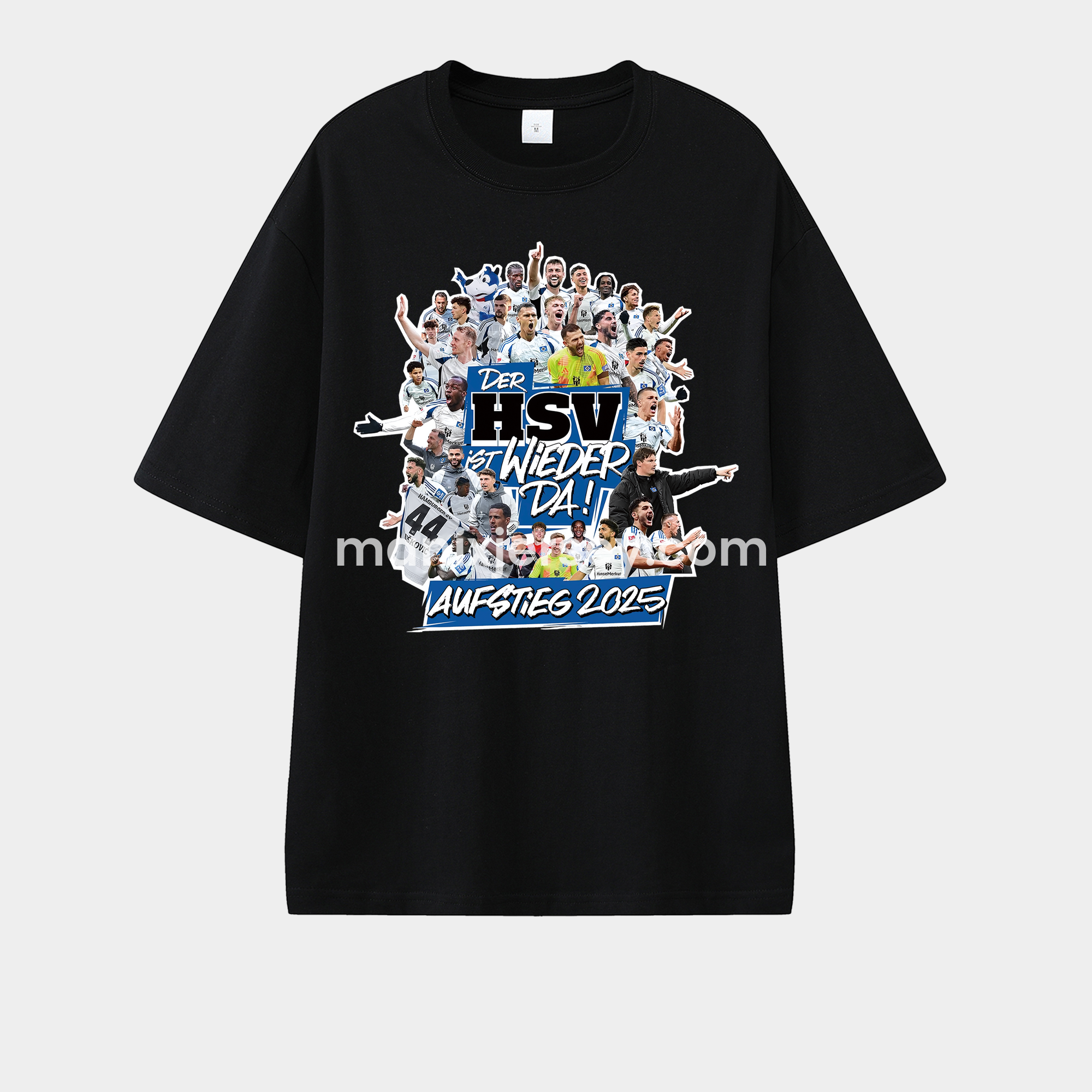 Hamburger SV AUFSTIEG 2025 Team Signatures Unisex Pure Cotton T-shirt - UnitedFutballJersey