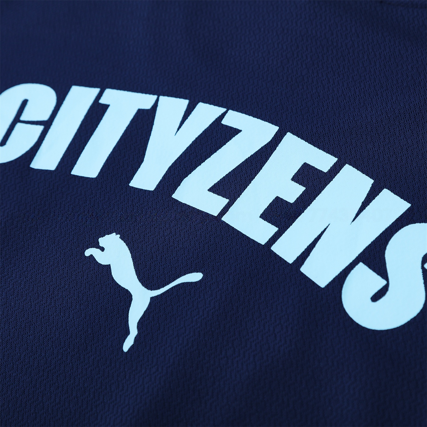 Manchester City 25-26 Short-Sleeve Training Set - Deep Blue Top & Deep Blue Shorts - UnitedFutballJersey