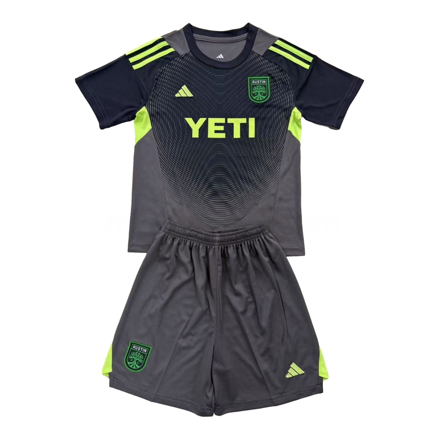 Austin 25-26 Grey Black Goalkeeper Kids Kit - UnitedFutballJersey