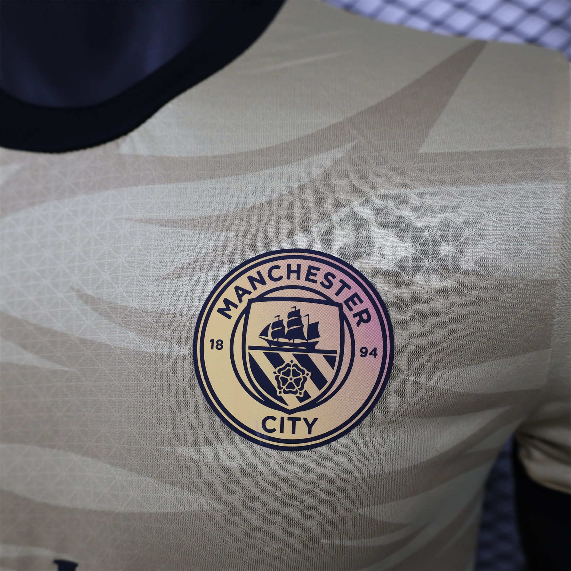 Manchester City 24-25 Gold and Black Loong Jersey - Player Version - UnitedFutballJersey