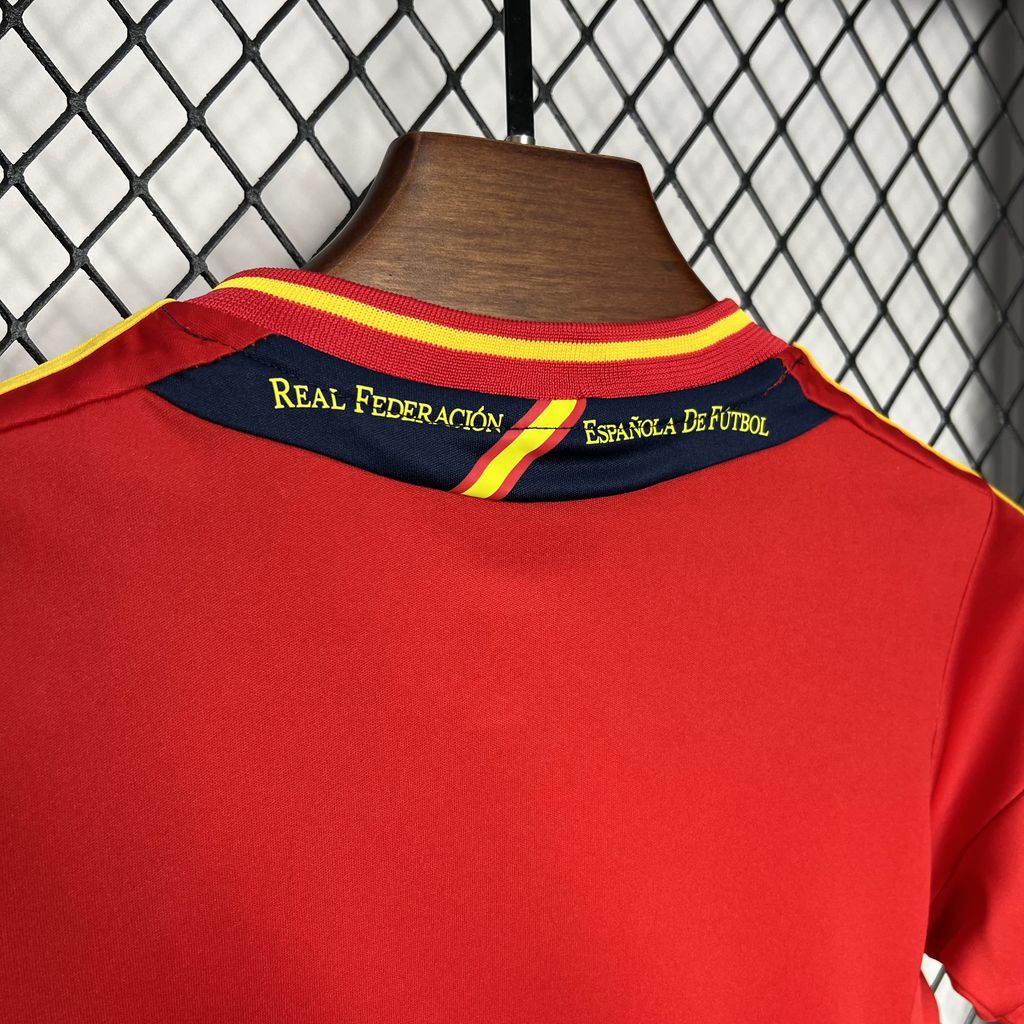 Retro Spain 2012 Home Stadium Kids Kit - UnitedFutballJersey