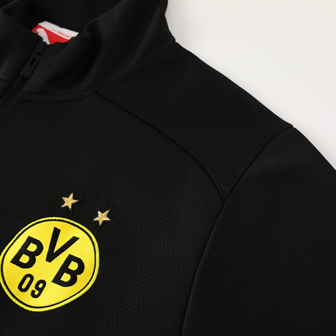 Dortmund 24-25 Jacket Training Tracksuit - Black and Yellow - UnitedFutballJersey